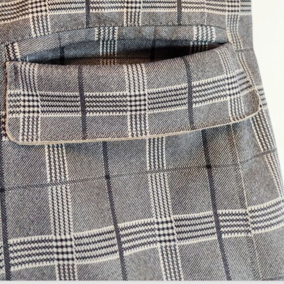 Blank NYC for Anthropologie Renegade Longline Plaid Blazer Jacket 42" bust - Picture 11 of 13